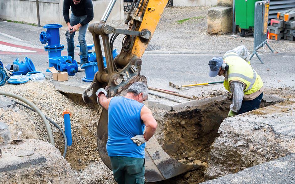 travaux assainissement Aubergenville